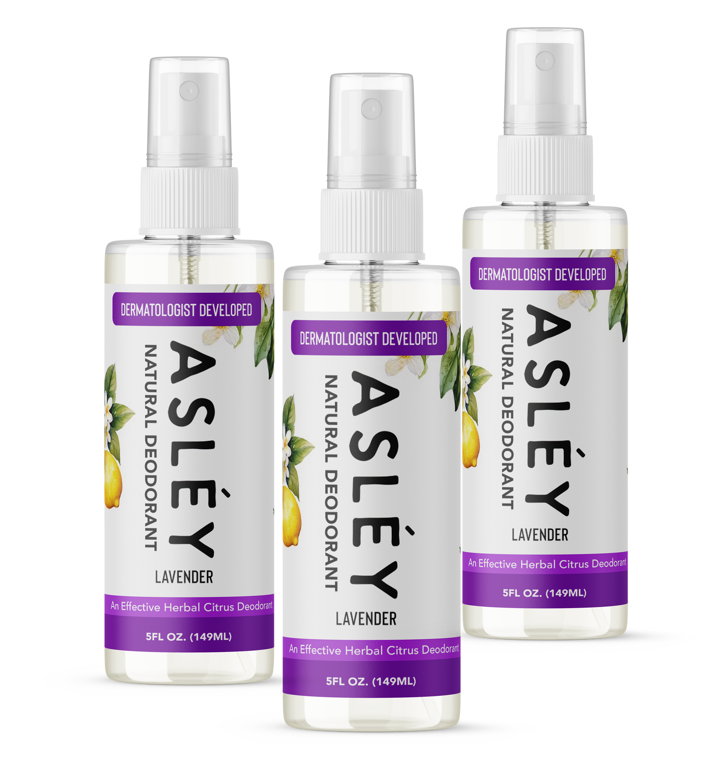 ASLEY 48 Hours Natural Deodorant Spray - Lavender