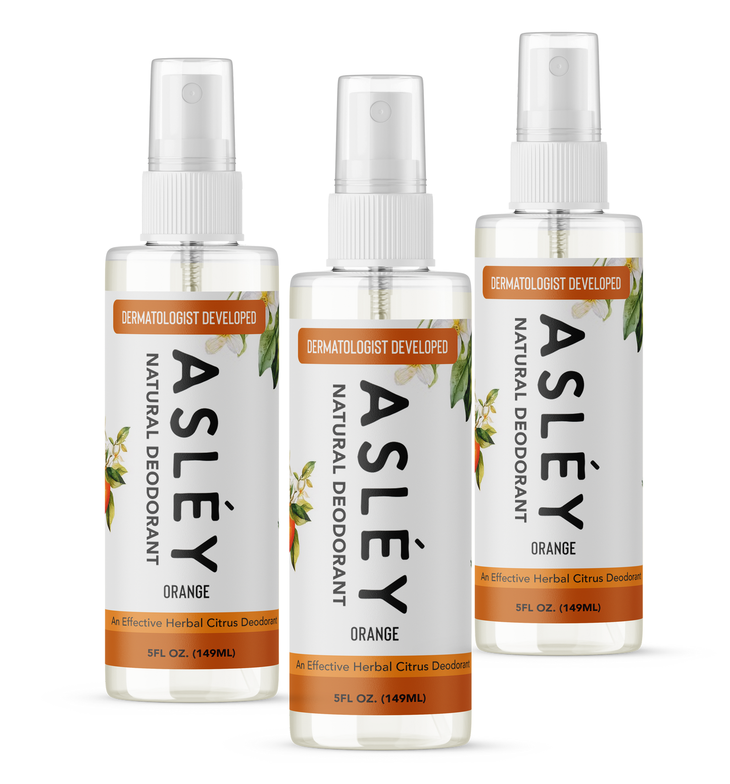 ASLEY 48 Hours Natural Deodorant Spray - Orange